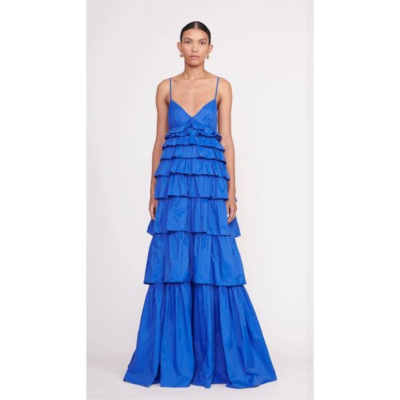 STAUD RYLIE DRESS LAPIS - Picture 2 of 12